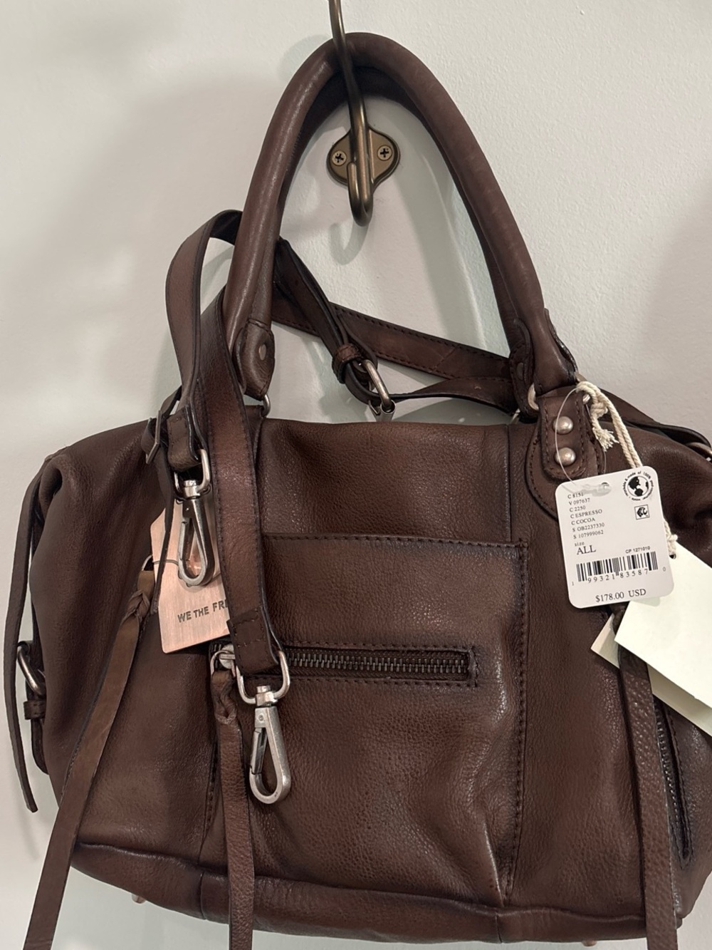 Free People We the Free Baby Emerson Tote Bag - Espresso Brown